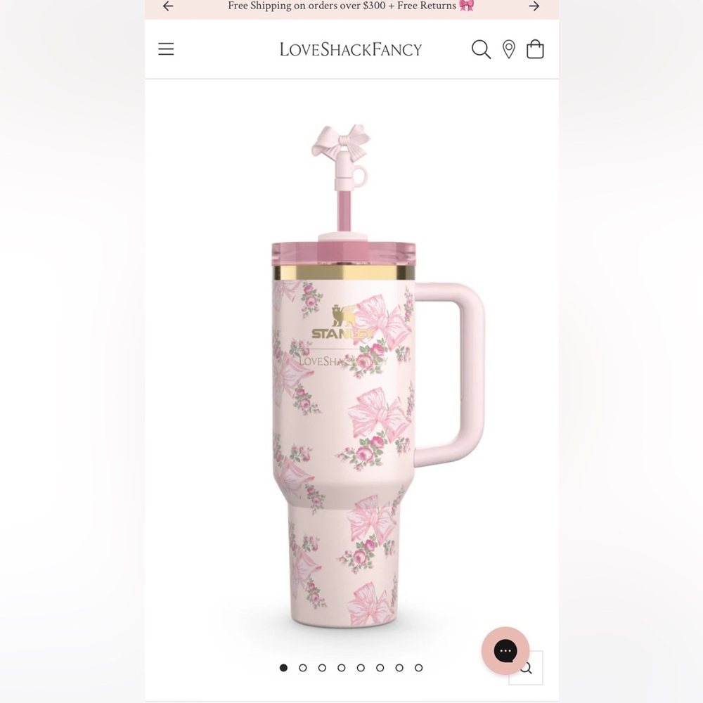Loveshack fancy x stanley ROSA BEAUX PINK 40oz tumbler